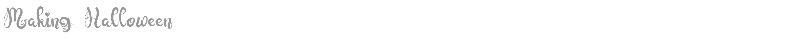 Making Halloween font preview